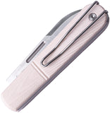 Real Steel Barlow RB5 Slip Joint Ivory G10 Folding N690 Pocket Knife 8021I