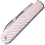 Real Steel Barlow RB5 Slip Joint Ivory G10 Folding N690 Pocket Knife 8021I