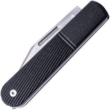 Real Steel Barlow RB5 Slip Joint Black G10 Folding N690 Pocket Knife 8022B