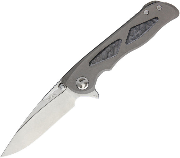 Real Steel Harrier Framelock Titanium CTS-204P Flipper Folding Knife 9461