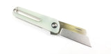 Finch Knife Runtly Ghost Green Jade 154cm Folding Knife 003