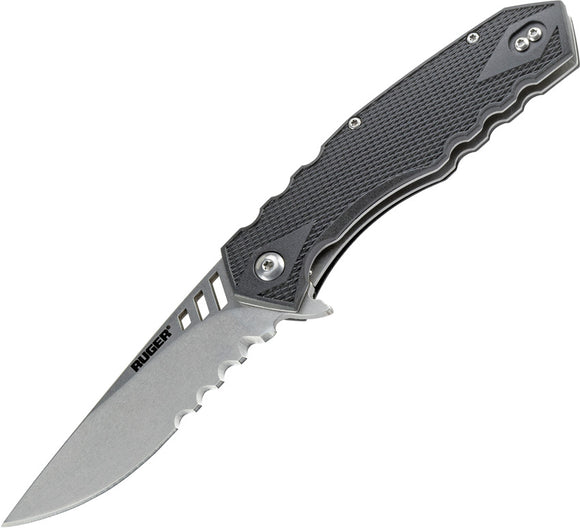 CRKT Ruger Follow Through Compact Serrated Blade Folding Pocket Knife 1704