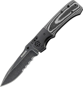 CRKT Ruger All Cylinders Veff Serrated Drop Pt Folding Pocket Knife 2002K