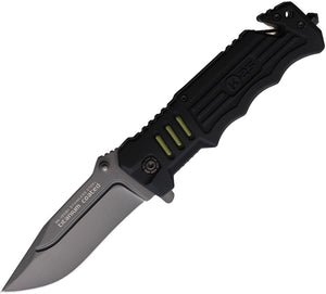 K25 Tactical Linerlock Black Synthetic Folding Stainless Pocket Knife 19581