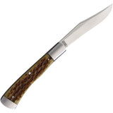 Old School Knifeworks Ruple 1 Trapper Bourbon Bone Folding VG-10 Knife UP1BB