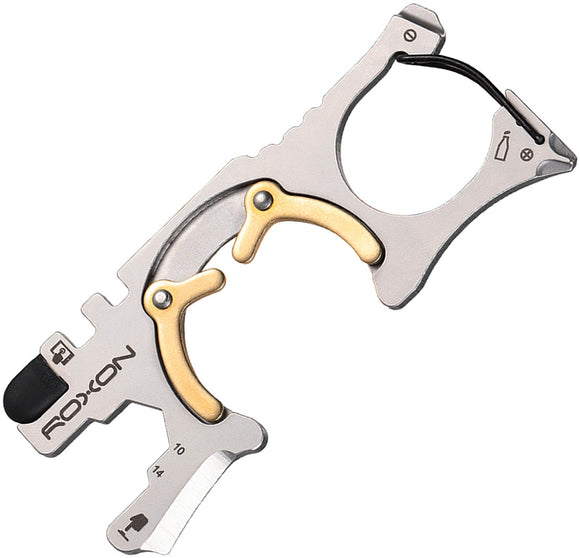 ROXON SPIRIT Stainless Steel & Golden Multi-Key Tool S705
