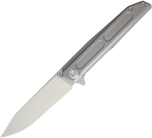 Stedemon Vouking Samgun Grey Titanium Blasted 12C27N Folding Blade Knife