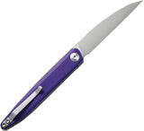 SENCUT Jubil Linerlock Purple G10 Folding D2 Steel Wharncliffe Knife 200291