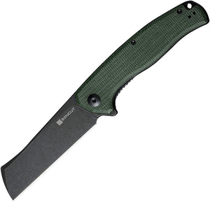 SENCUT Traxler Linerlock Green Micarta Folding 9Cr18MoV Pocket Knife 20057C4