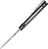 SENCUT Vesperon Linerlock Black G10 Folding 9Cr18MoV Drop Pt Pocket Knife 200651