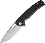 SENCUT Vesperon Linerlock Black G10 Folding 9Cr18MoV Drop Pt Pocket Knife 200651