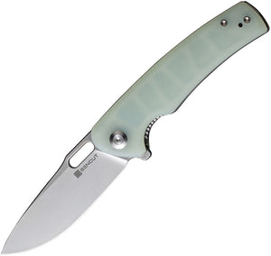 SENCUT Vesperon Linerlock Jade G10 Folding 9Cr18MoV Drop Pt Pocket Knife 200652