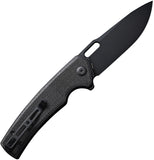 SENCUT Vesperon Linerlock Black Micarta Folding 9Cr18MoV Pocket Knife 200653