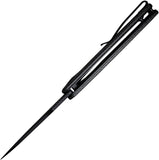 SENCUT Vesperon Linerlock Black Micarta Folding 9Cr18MoV Pocket Knife 200653