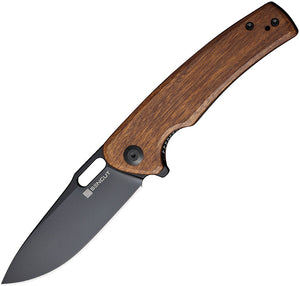 SENCUT Vesperon Linerlock Guibourtia Wood Folding 9Cr18MoV Pocket Knife 200654