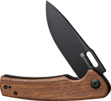 SENCUT Vesperon Linerlock Guibourtia Wood Folding 9Cr18MoV Pocket Knife 200654