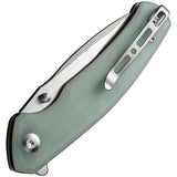 SENCUT Slashkin Linerlock Jade G10 Folding D2 Steel Drop Pt Pocket Knife 200662