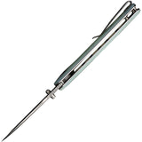 SENCUT Slashkin Linerlock Jade G10 Folding D2 Steel Drop Pt Pocket Knife 200662