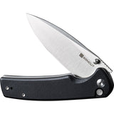 SENCUT Sachse Button Lock Black G10 Folding 9Cr18MoV Drop Pt Pocket Knife 210075