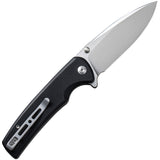 SENCUT Sachse Button Lock Black G10 Folding 9Cr18MoV Drop Pt Pocket Knife 210075