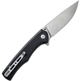 SENCUT Crowley Button Lock Black G10 Folding D2 Steel Pocket Knife 210124