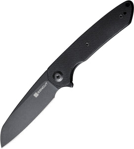 SENCUT Kyril Linerlock Black G10 Folding 9Cr18MoV Sheepsfoot Pocket Knife 220011