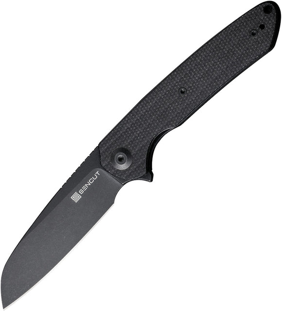 SENCUT Kyril Linerlock Black Micarta Folding 9Cr18MoV Pocket Knife 220013