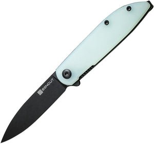 SENCUT BocII II Linerlock Jade G10 Folding D2 Steel Drop Pt Pocket Knife 220192