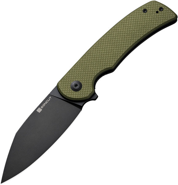 SENCUT Omniform Linerlock OD Green G10 Folding 9Cr18MoV Pocket Knife 230641