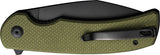 SENCUT Omniform Linerlock OD Green G10 Folding 9Cr18MoV Pocket Knife 230641