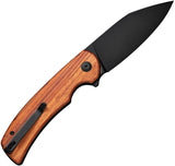 SENCUT Omniform Linerlock Guibourtia Wood Folding 9Cr18MoV Pocket Knife 230643