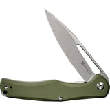 SENCUT Citius Linerlock OD Green G10 Folding 9Cr18MoV Drop Pt Pocket Knife 01A