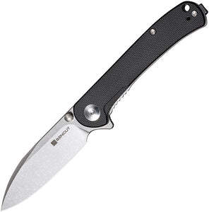 SENCUT Scepter Pocket Knife Linerlock Black G10 Folding 9Cr18MoV Drop Point 03B