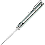 SENCUT Scepter Pocket Knife Linerlock Jade G10 Folding 9Cr18MoV Drop Point 03C