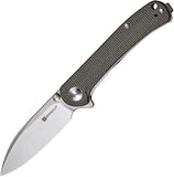 SENCUT Scepter Pocket Knife Linerlock Dark Green Micarta Folding 9Cr18MoV 03F