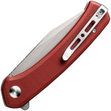 SENCUT Snap Pocket Knife Linerlock Burgundy G10 Folding 9Cr18MoV Blade 05AV1