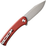 SENCUT Snap Pocket Knife Linerlock Burgundy G10 Folding 9Cr18MoV Blade 05AV1