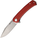 SENCUT Snap Pocket Knife Linerlock Burgundy G10 Folding 9Cr18MoV Blade 05AV1