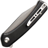 SENCUT Snap Pocket Knife Linerlock Black G10 Folding 9Cr18MoV Clip Point 05BV1