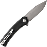 SENCUT Snap Pocket Knife Linerlock Black G10 Folding 9Cr18MoV Clip Point 05BV1