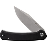 SENCUT Snap Pocket Knife Linerlock Black G10 Folding 9Cr18MoV Clip Point 05BV1