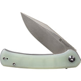 SENCUT Snap Pocket Knife Linerlock Jade G10 Folding 9Cr18MoV Clip Pt Blade 05CV1