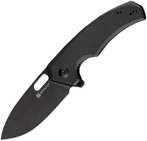 SENCUT Acumen Pocket Knife Linerlock Black G10 Folding 9Cr18MoV Blade 06A