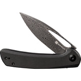 SENCUT Honoris Folding Knife Linerlock Black G10 Damascus Clip Point Blade 07C
