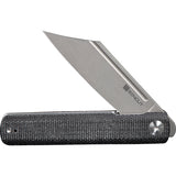 SENCUT Bronte Pocket Knife Linerlock Black Micarta Folding 9Cr18MoV Blade 08A