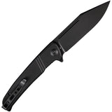 SENCUT Brazoria Folding Knife Linerlock Black G10 D2 Steel Clip Point Blade 12A