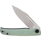 SENCUT Brazoria Folding Knife Linerlock Jade G10 D2 Steel Clip Point Blade 12B