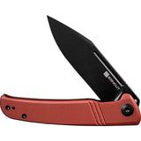 SENCUT Brazoria Folding Knife Linerlock Burgandy G10 D2 Steel Clip Pt Blade 12C