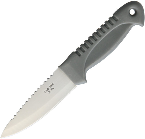 South Bend Gray Stainless Steel Fixed Blade Bait Knife 110864