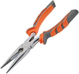 South Bend 8" Gray/Orange Carbon Steel Wire Cutter Long Nose Pliers 110947